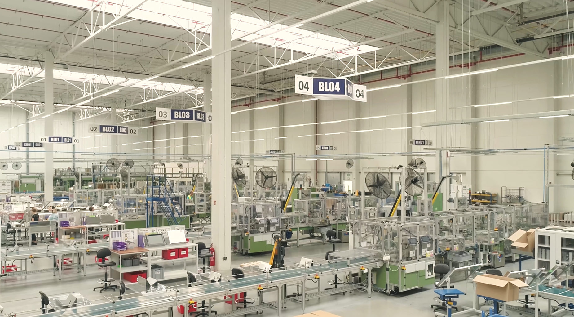 packaging facility interior