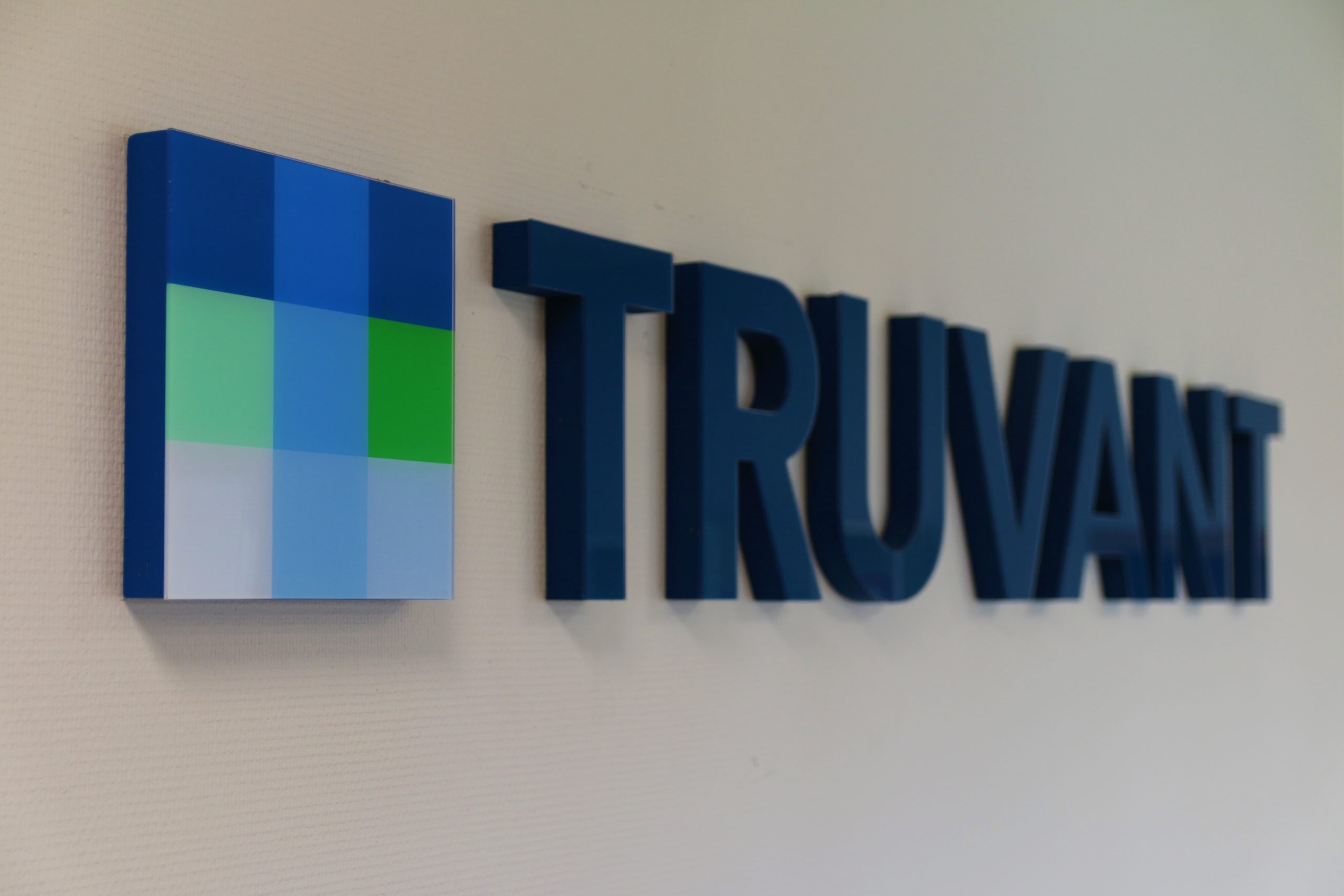 Truvant logo on the wall